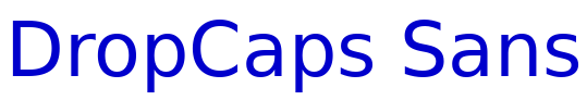 DropCaps Sans шрифт